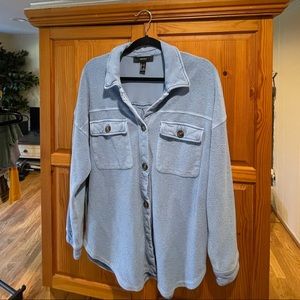 Oversized Button-Up Fleece